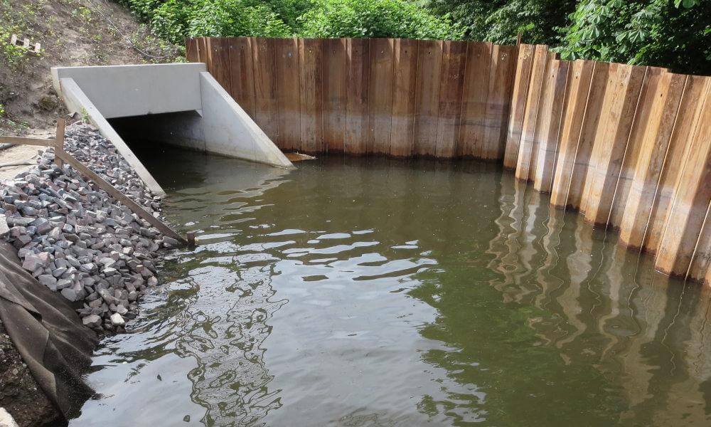 Fertigstellung des Naturnahen Auslaufs der Kläranlage Duisburg-Huckingen